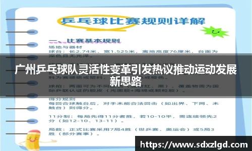 广州乒乓球队灵活性变革引发热议推动运动发展新思路